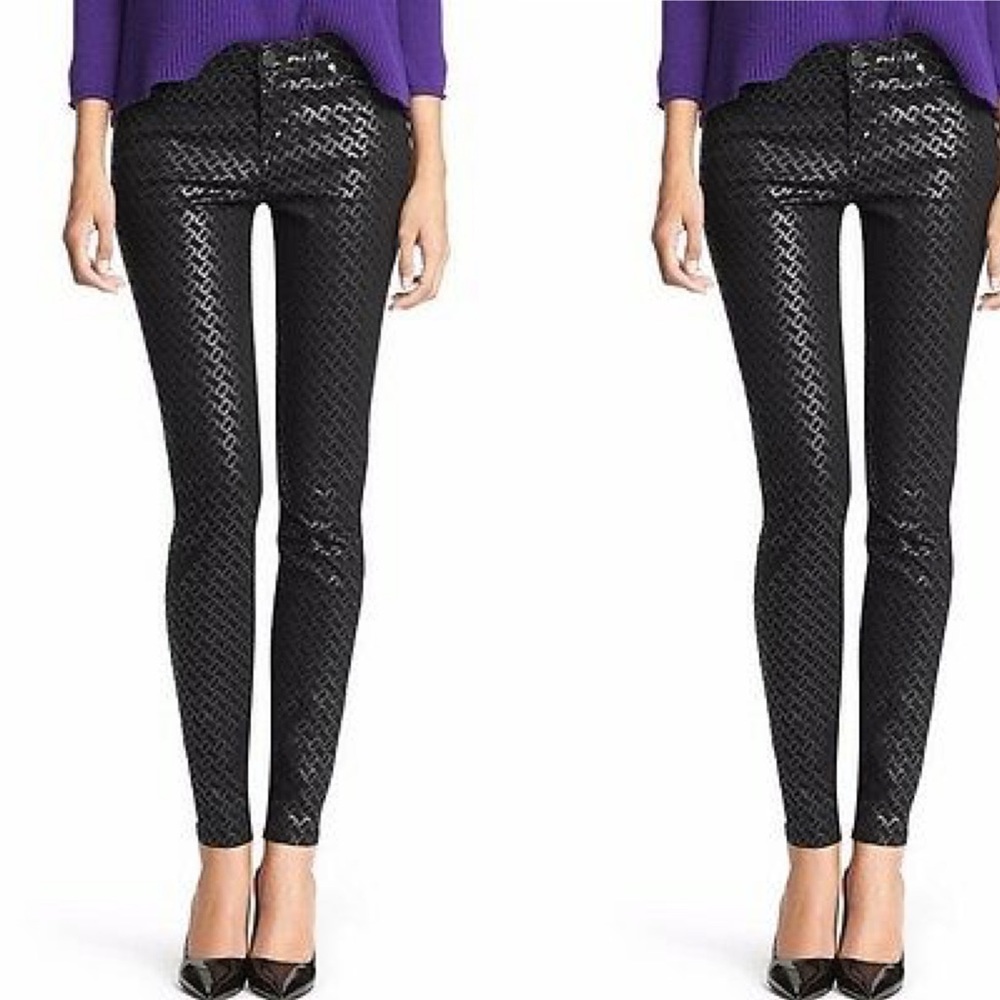 NWT Diane von Furstenberg Luna Chainlink Jeans